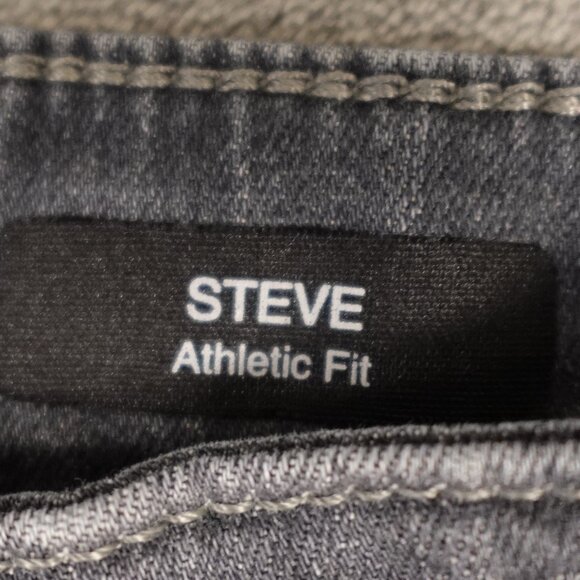 Mavi Jeans Steve Athletic fit men's 36x32 grey denim taper leg - Picture 4 of 15